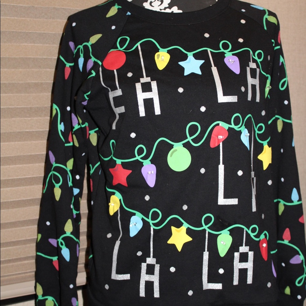 Ugly Christmas sweater lights up!